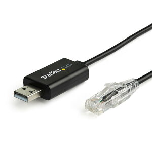 StarTech �X�^�[�e�b�N Cisco�R���\�[�����[���I�[�o�[�P�[�u��/USB-A - RJ45 (M-M)/1.8m