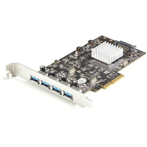 StarTech.com 4|[gUSB-APCI ExpressC^[tF[XJ[h/4̃|[g20GbpsL/USB 3.1 Gen 2(USB 3.2 Gen 2)PCIegJ[h