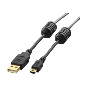 �G���R�� USB2.0�P�[�u��/�t�F���C�g�R�A�t A-miniB�^�C�v/5.0m(�u���b�N)