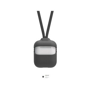 Lead Trend AirPods�P�[�X Capsule 2way �X�g���b�v�t�� �O���[
