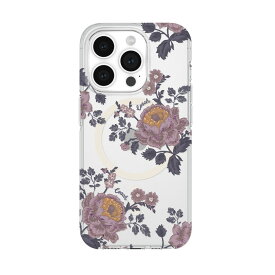 COACH コーチ iPhone 15 Pro Coach Protective Case for MagSafe - Moody Floral/Purple