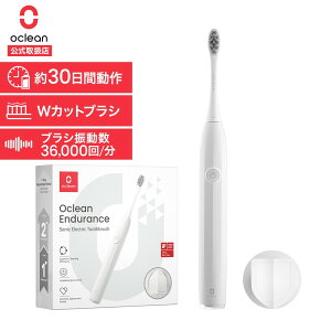 【正規品】フル充電で約30日間 Oclean 音波電動歯ブラシ 本体 Endurance White | 電動歯ブラシ 音波振動歯ブラシ 音波ブラシ 音波 歯ブラシ 振動 音波歯ブラシ 持ち運び 充電式 充電 usb スマート家