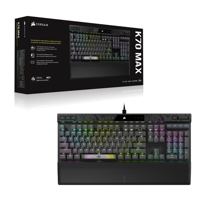 楽天市場】コルセア Corsair K70 MAX RGB MGX CORSAIR AXON 日本語配列 