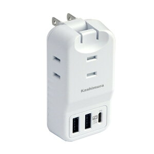 �J�V���� AC-035 3AC3USB 2A+C PD20W ���o�[�V�u�� �������� WH