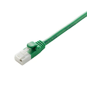 �G���R�� RoHS CAT5E �ܐ܂�h�~ LAN�P�[�u�� 2m/�ȈՃp�b�P�[�W(�O���[��)