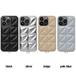 ���j�P�[�X Triangle Puffy Case for iPhone 16 Pro Max