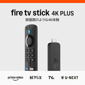 Fire TV Stick 4K PLUS Amazon �t�@�C���[ �X�e�B�b�N Alexa�Ή� �����F�������R�� �t��