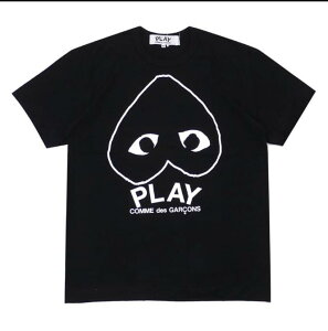 �y�C�O�z���z�y���������z�V�i �v���C �R���f�M�����\�� PLAY COMME des GARCONS OUTLINE HEART TEE T�V���c AX-T114-051 ����T�V���c