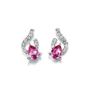 (イウハ) IUHA 【炎】ピアス レディース 人気 スワロフスキー社製クリスタル 金属アレルギーと変色防止