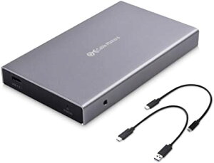 Cable Matters USB3.1 Gen2 2.5C` HDD P[X SSD P[X A~ ő9.5mm USB C SATA 3.0 n[hfBXN P[X 6Gbps UASPΉ Windows Mac DꂽM USB