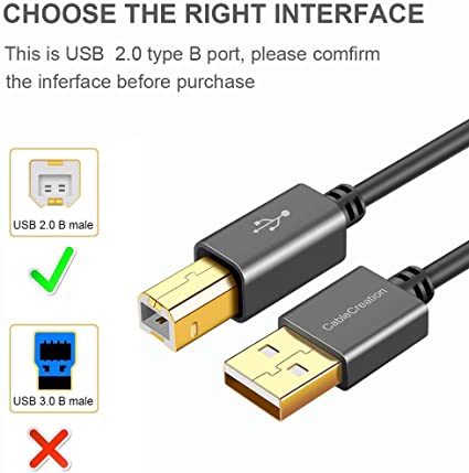楽天市場】USBプリンターケーブル, CableCreation USB 2.0 A (オス) to