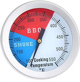 クッキング温度計 バーベキュー用 オーブン温度計 304ステンレス ロースト グリル 温度計 温度管理 100-550℉ 調理ツール