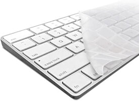 kwmobile 頑丈で極薄なキーボード保護 シリコン製 QWERTY (US) 対応: Apple Magic Keyboard - 汚れや消耗からの効果的保護 透明 マジック キーボード