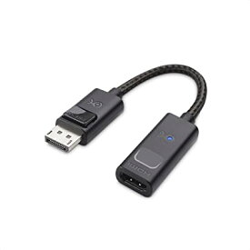 Cable Matters 8K DisplayPort 1.4 HDMI 変換アダプタ 4K 120Hz 8K対応 単方向 Display Port 1.4 HDMI 8K ケーブルアダプタ ブラック RTX 3080/3090 RX 6800/6