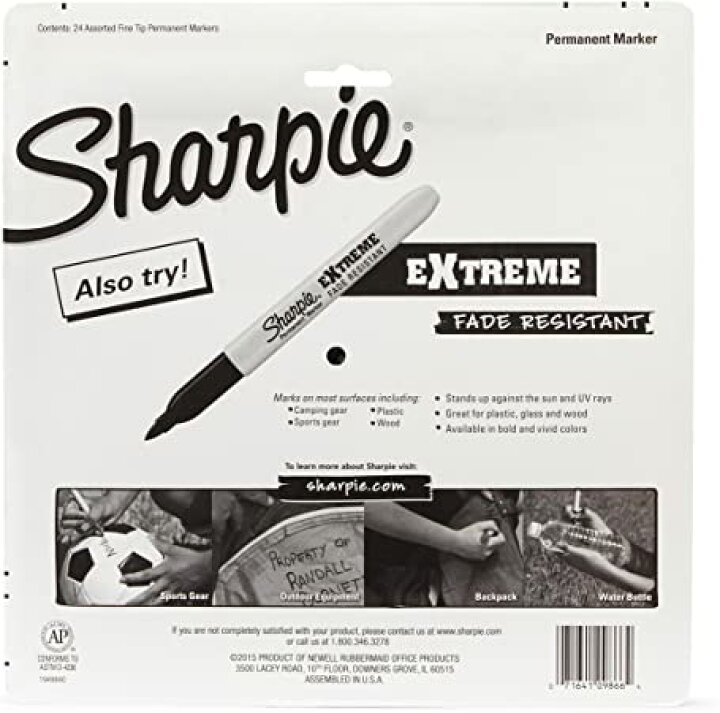 楽天市場】Sharpie シャーピー 公式 油性 ペン マーカー アート イラスト 油性コミック 描画 スケッチ マンガ デコレーション 落書き 中字  カラーバースト 24本セット : Trend Item Shop