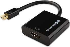 Cable Matters Mini DisplayPort HDMI変換アダプタ Active 4K 60HZ解像度 アクティブ ミニディスプレイポート hdmi 変換 Mini DP HDMI 変換 Eyefinity技術対応 ブラック