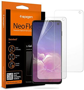 Spigen 2 Galaxy S10 tB Sʕی CA[ tیtB P[XƊ TPUtB \蒼\ G tJo[ (Neoflex) (605FL25996)