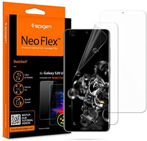 Spigen NeoFlex �t�B���� Galaxy S20 Ultra �p �S�ʕی� TPU�f�� �M�����N�V�[ S20 Ultra �p �\�蒼�����\ �t���J�o�[ 2����