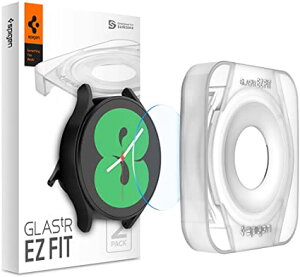 Spigen EZ Fit �K���X�t�B���� Galaxy Watch 4 40mm �p �\��t���L�b�g�t�� Galaxy Watch4 40mm �Ή� �ی� �t�B���� 2����