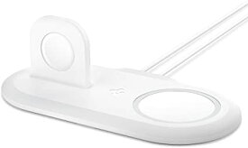 Spigen MagSafe スタンド Apple Watch スタンド 2 in 1 MagSafe充電器 Apple Watch 充電器 滑り止め 安定 卓上 固定 MagSafe 対応 iPhone 12 / iPhone 12 mini / i
