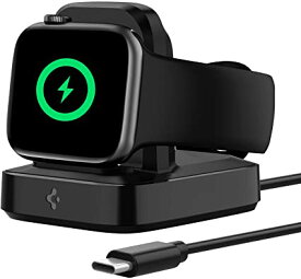 Spigen Apple watch 充電器 スタンド Apple Watch7 / 6 / 5 / 4 / 3 / 2 / 1 / SE (45/44/42/40/38mm) MFi認証/USB-C 2m / 24ヶ月保証 アップルウォッチ