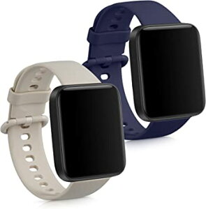 kwmobile 2x �Ή�: Xiaomi Redmi Watch 2 / Redmi Watch 2 Lite �o���h - �����x���g �V���R���o���h �\�t�g TPU �ϋv�� - ���F/���F