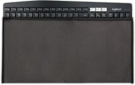 kwmobile キーボードカバー 対応: Universal Keyboard (L) - パソコン ダストカバー 収納 ほこり防止 ダークグレー