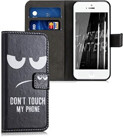 kwmobile 対応: Apple iPhone SE (1.Gen 2016) / 5 / 5S ケース - スマホカバー 手帳型 保護 カード収納 スタンド アイフォン