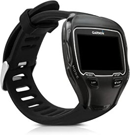 kwmobile 対応: Garmin ForeAthlete 910XT バンド - 交換ベルト シリコンバンド ソフト TPU 耐久性 - 黒色