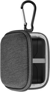 Geekria ケース UltraShell ヘッドホンケース 互換性 ハードケース 旅行用 ハードシェルケース SONY WF-H800 Wireless Bluetooth Earbuds に対応 収納ポーチ付き (Grey)