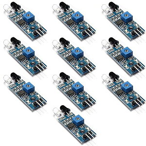 OSOYOO Arduino�p IR�ԊO����Q����� �Z���T���W���[�� �A���h�D�C�[�m �X�}�[�g �J�[ ���{�b�g�p 10PCS�Z�b�g