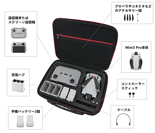 楽天市場】SHEAWA DJI Mini3 Pro用ケース 大容量 耐衝撃 収納バッグ