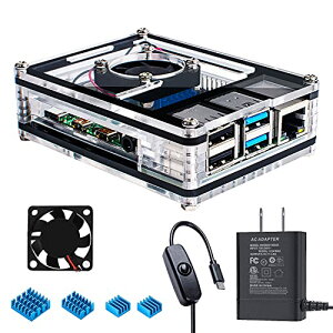 Miuzei ŐVRaspberry Pi 4 P[X Xx[ pC 4 P[X+ pt@+q[gVN Raspberry Pi 4 Model BΉiRaspberry Pi 4 Model B {̊܂܂܂j (dt)