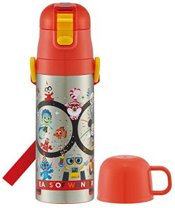 スケーター(Skater) 水筒 430ml Disney 100 子供用 直飲み コップ飲み 2WAY コップ付き ステンレス SKDC4-A