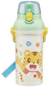 スケーター(Skater) 子供用 プラスチック 水筒 480ml ワンプッシュ開閉 抗菌 子供に優しい 軽量 抗菌加工 日本製 しまじろう 23 男の子 女の子 PSB5SANAG