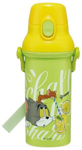 スケーター(Skater) 子供用 プラスチック 水筒 480ml ワンプッシュ開閉 抗菌 子供に優しい 軽量 抗菌加工 日本製 トムとジェリー EAT PSB5SANAG