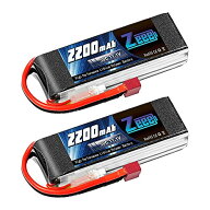 ゼエエ Zeee 11.1V 50C 2200mAh 3S lipo battery Tプラグ付き 2パック リポバッテリー RCヘリコプター用 …