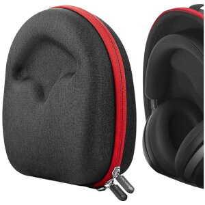 Geekria Shield ヘッドホンケース 互換性 ハードケース 旅行用 ハードシェルケース ジェイビーエル JBL, Soundcores SpaceOne, グアンドオルフセン BANG & OLUFSENs に対応 収納ポーチ付属 (ダークグレー)