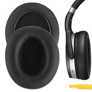 Geekria �C���[�p�b�h QuickFit �݊��� �p�b�h �[���n�C�U�[ Sennheiser HD465, HD485 �w�b�h�z���ɑΉ� �p�b�h �C���[/�C���[�J�b�v (�v���e�C�����U�[/�u���b�N)