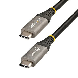 StarTech.com 2m USB-C - USB-C P[u/USB^CvCP[u/USB 3.1(3.2 Gen 1) 5Gbps Type C - Type CP[u/100W (5A) Power Delivery & DP Alt[h/USB-C R[h/[dE USB315CCV2M O[AubN