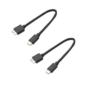 USB Type C to USB 3.1 ϊP[u USB C OthddP[u USB Type C to USB 3.1 Micro B 10Gbpsf[^] MacbookiProj/HDDOtn[hhCu/Seagate/Camera 3ȂǑΉ 0.2m 2{Zbg
