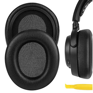 Geekria �C���[�p�b�h QuickFit �݊��� �p�b�h �X�e�B�[���V���[�Y SteelSeries Arctis Nova Pro Wired �w�b�h�z���ɑΉ� �p�b�h �C���[/�C���[�J�b�v (�v���e�C�����U�[/�u���b�N)