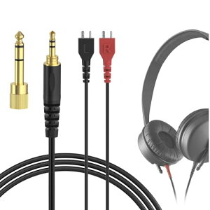 Geekria �P�[�u���݊��� �I�[�f�B�I�R�[�h�[���n�C�U�[ Sennheiser HD25, HD25-1, HD25-1 II, HD25-13, HD25-C �w�b�h�z���P�[�u���A3.5mm �ɓK������ 2.5 m