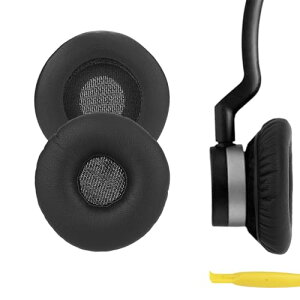Geekria �C���[�p�b�h QuickFit �݊��� �p�b�h �W���u�� Jabra Biz 1100, Biz 1500, Biz 1900, Biz 2300, Biz 2400, Biz 2400 II �w�b�h�z���ɑΉ� �p�b�h �C���[/�C���[�J�b�v �v���e�C�����U�[ (��)