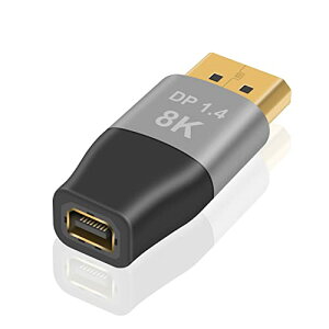 Duttek 8K Mini DP to DPA_v^, Mini Displayport to DisplayPort 1.4 A_v^ 32.4Gbps Mini Displayport X to DisplayportIXA_v^[ (1pbN Mini dp X-dp IX)