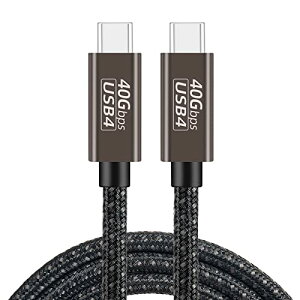 Thunderbolt 4 P[u (KF, 1.5m) USB4Ή Popolier [ 240Wo / 40Gbpsf[^] / 8KE4K / USB 3.2/3.1/3.0/2.0 ] T_[{g 4P[u USB4Thunderbolt 3USB-CƉʌ݊