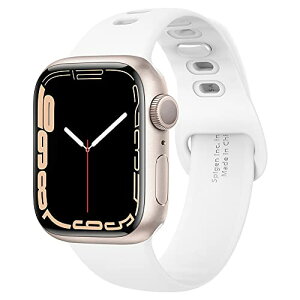 Apple Watch �o���h 41mm / 40mm / 38mm ���������\ �ȒP���� ���ɂ₳���� �\�t�g�V���R�� Apple Watch 8 / SE2 / SE / 7 / 6 / 5 / 4 / 3 / 2 1 �Ή� �V���R���E�t�B�b�g 061MP25407 (�z���C�g)