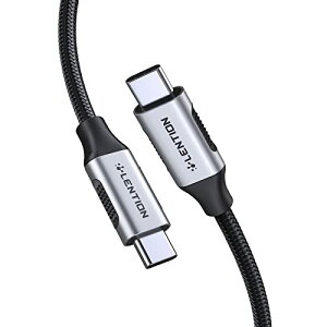 LENTION USB Type c P[u 10Gbps rfIo 100W Power Delivery 5A}[d E-marker USB3.2 Gen 2 MacbookAiPhoneAiPad ProASurfaceAXperiaAGalaxyȂǑΉ (Vo[)