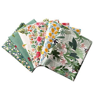 7枚 花柄 生地 可愛い キルティング はぎれ 棉100% はぎれ 福袋 おしゃれ 46x56cm カットクロス 布 セット 小花柄 サボテン