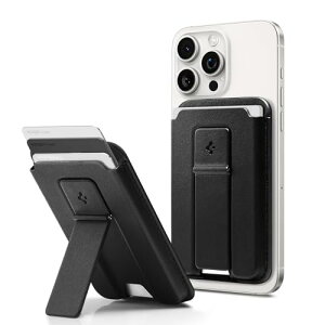 Spigen MagSafe�Ή� �J�[�h�P�[�X �L�b�N�X�^���h�t�� iPhone 15, iPhone 14, iPhone 13, iPhone 12 �Ή� �}�O�l�b�g �X�}�z �J�[�h�P�[�X �}�O�l�b�g�t�� ��ʌn IC�J�[�h �X�}�[�g�t�H�[���h2 AFA07149 (�u���b